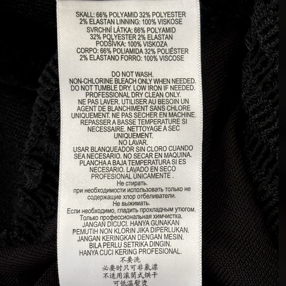 Herve Leger Black Puckered Ruffle Trim Mini Dress XXS NWT - Picture 7 of 7